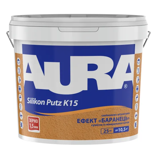 Aura Dekor Silikon Putz K15