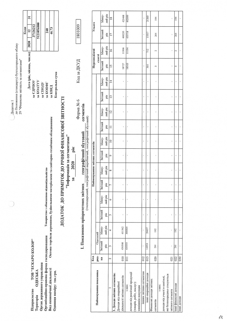 Фінансова звітність ТОВ ЕСКАРО КОЛОР з аудиторським висновком за 2020 рік_page-0025.jpg